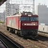 下関駅にてEF500の通過
