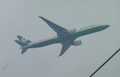 EVA　B777-300ERの離陸
