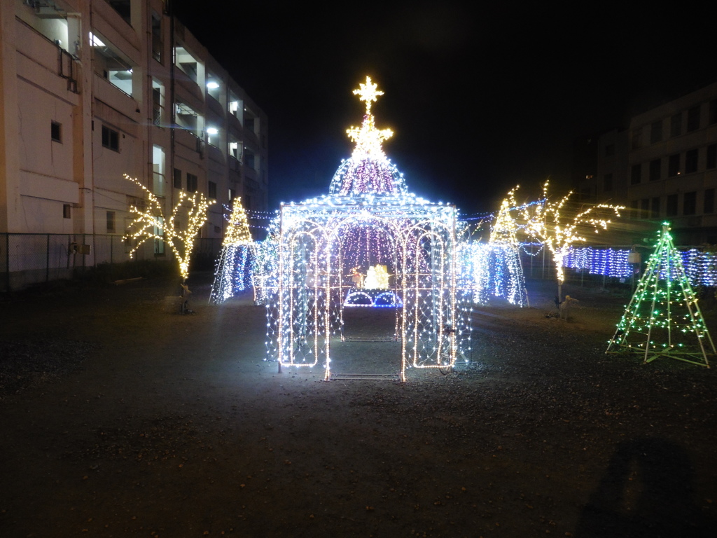 福岡郊外のクリスマスイルミネーション①