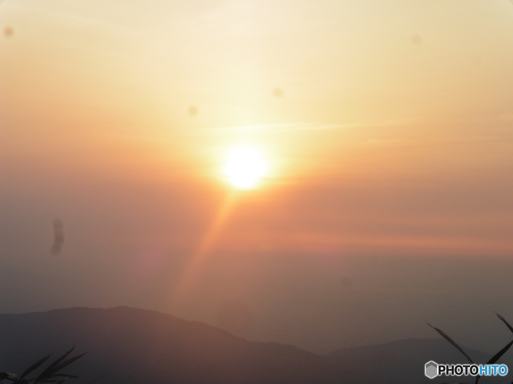 山頂からの夕暮れ