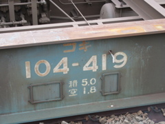 目の前のカラの台車③