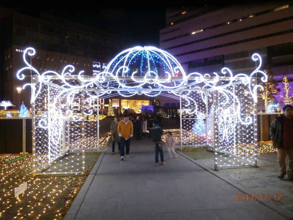 天神警固公園のイルミネーション①