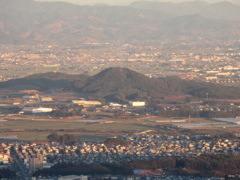 山頂から見える夕暮れの景色⑥