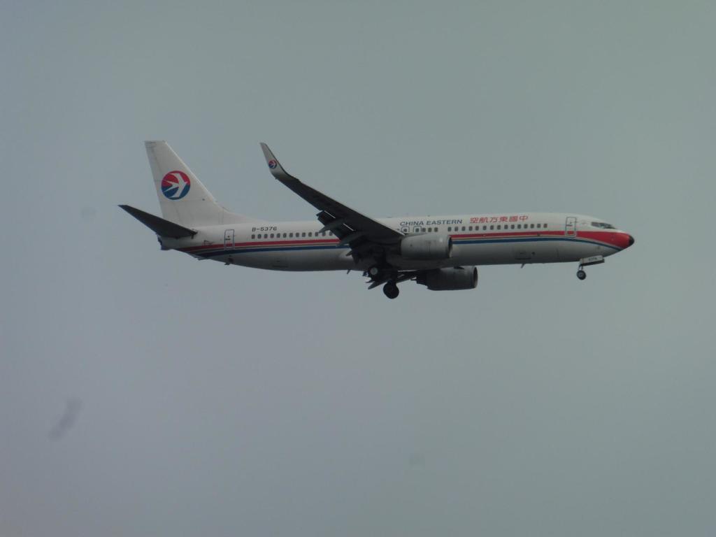 中国東方航空の着陸