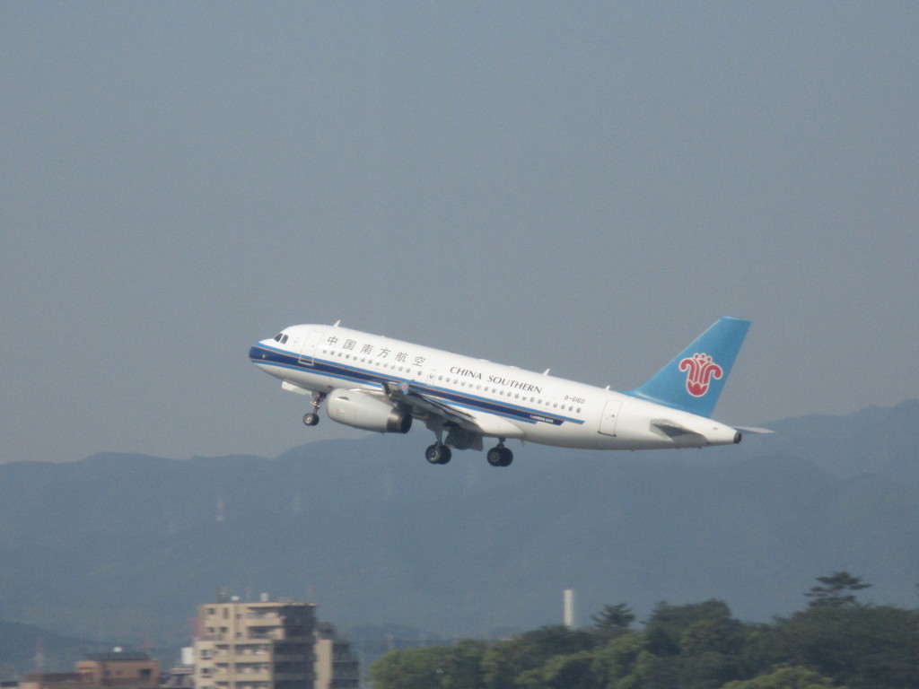 中国南方航空　A319離陸