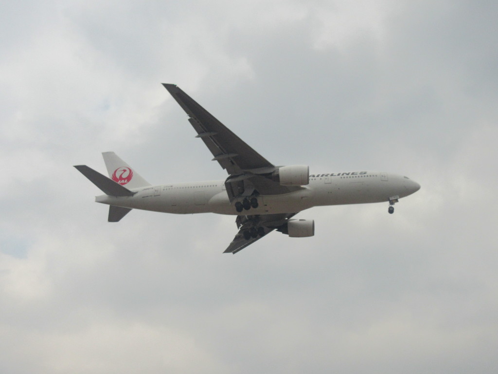 JAL　B777着陸