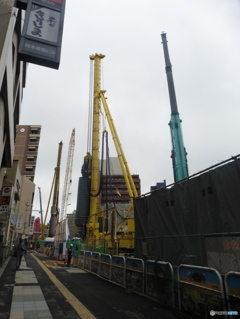 博多駅周辺地下鉄工事現場②