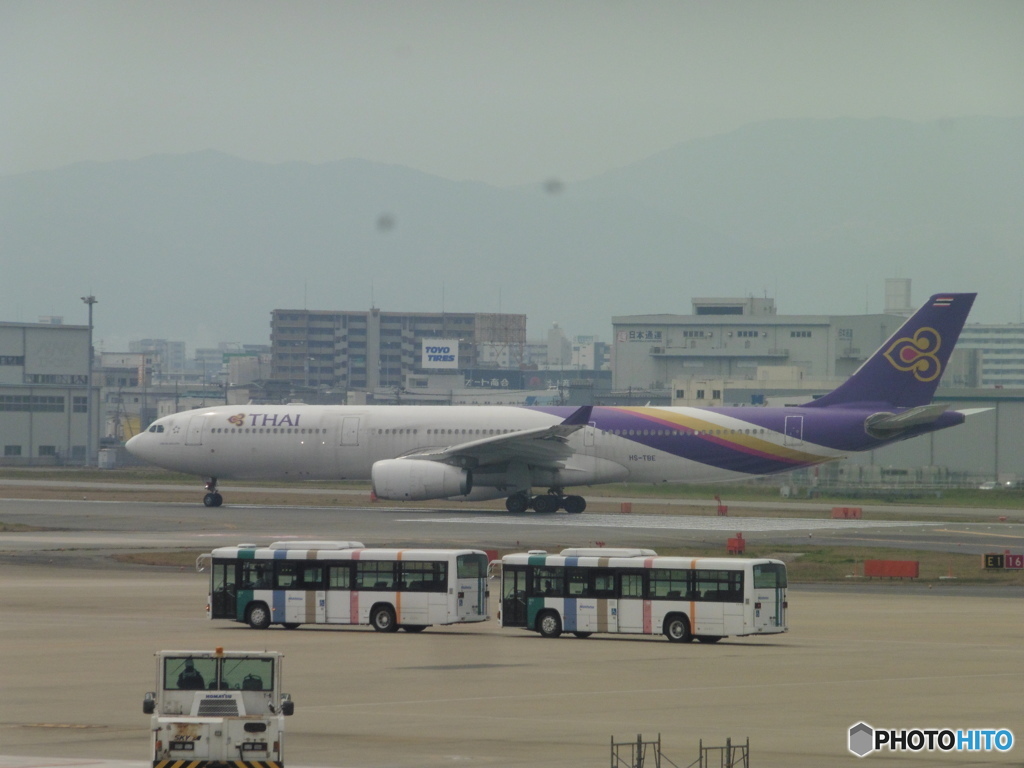 R16離陸のタイ国際航空