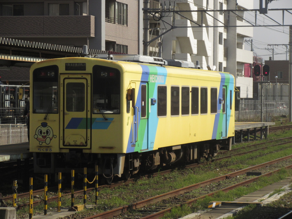 直方駅での平成筑豊鉄道400系