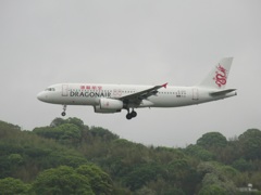 キャセイドラゴン  A320  ランディング