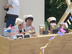 博多シティ屋上での子供カフェ⑤