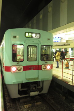 西鉄電車 6504　急行柳川行き