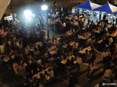 博多駅前広場のビール祭り③