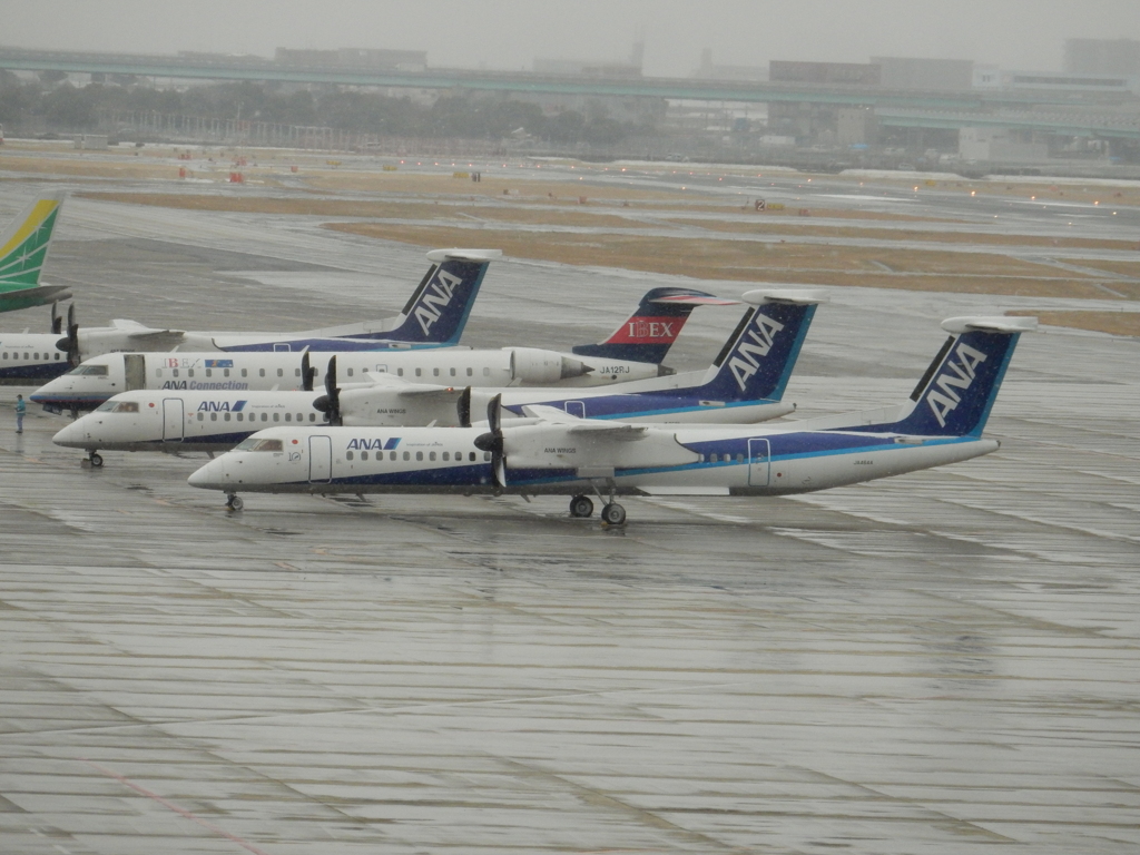 雪の福岡空港　⑧