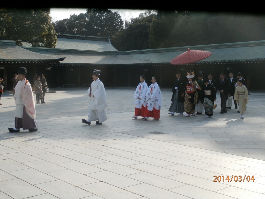 明治神宮での結婚式の光景①