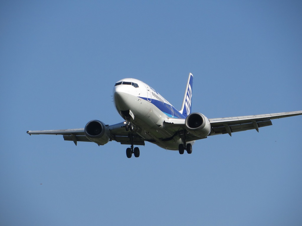 ANA　B737の到着を目の前から①