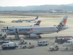 出発準備中　②