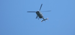 ドクターヘリ上空を通過①