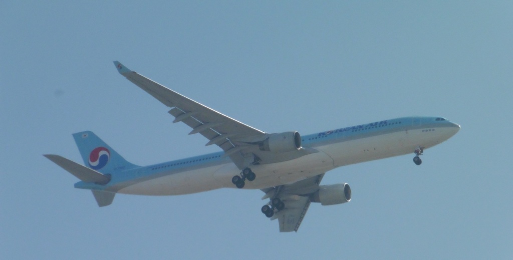 KOREAN　AIR　A330　HL７５５０の着陸