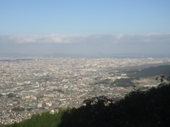 大野城の山から眺める福岡の光景①