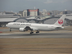 JAL B767の着陸②