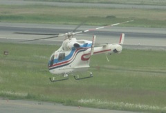西日本空輸へりの離陸