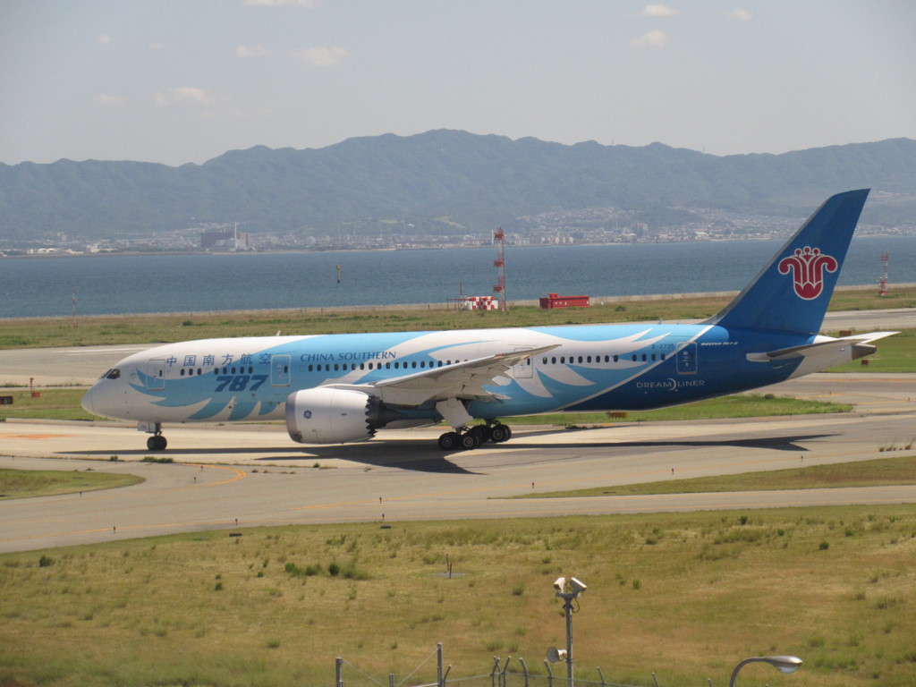 中国南方　B787の出発