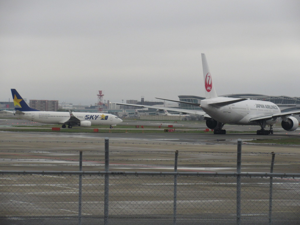 空港北側の丘からの眺め①
