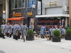 祇園山笠の男衆の集まり