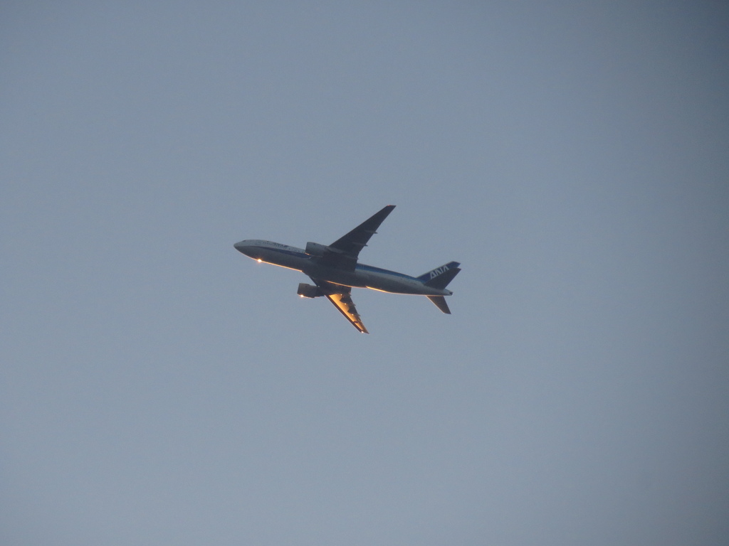 空を飛ぶ飛行機　①