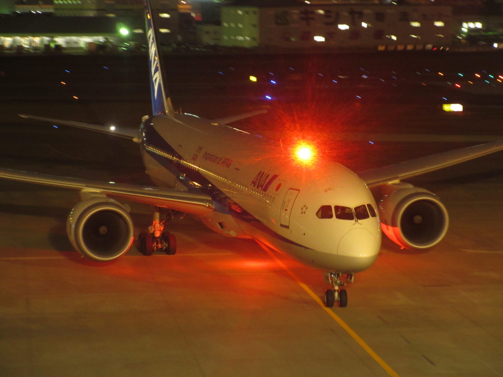 ANA　B787-9到着①