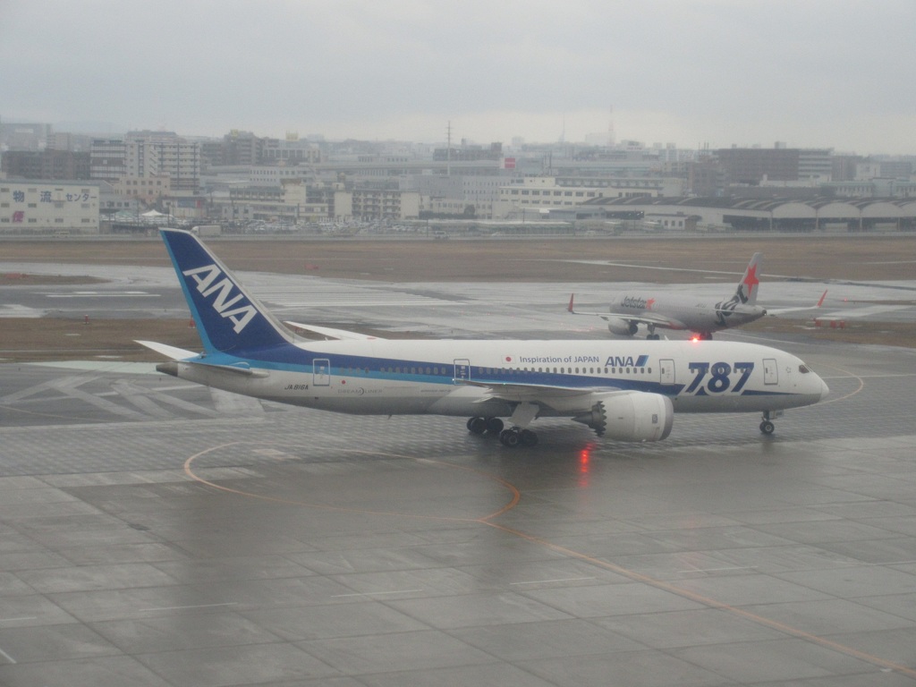 ANA　B787到着