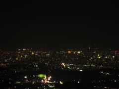 筑紫野市の山頂より見た福岡市の夜景⑤