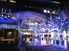 雨の夜のイルミネーション④