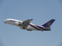 タイ国際　A380の離陸②