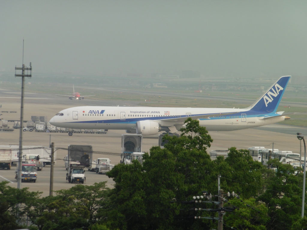 北側の高台より眺める空港⑤