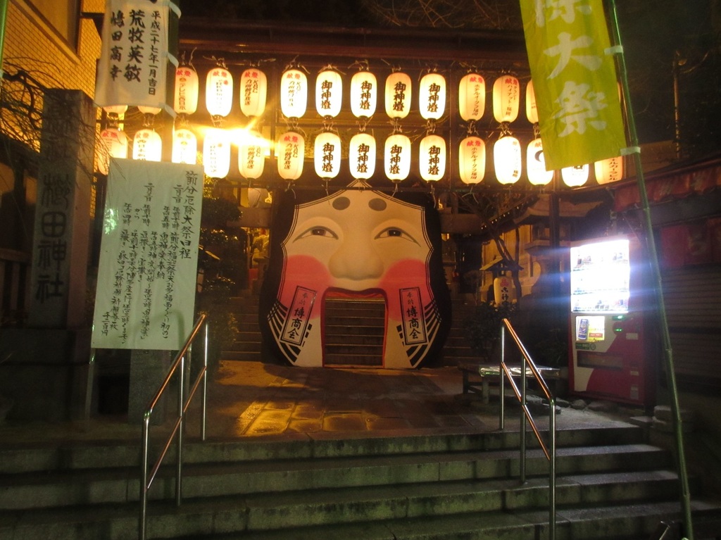 博多櫛田神社の節分準備