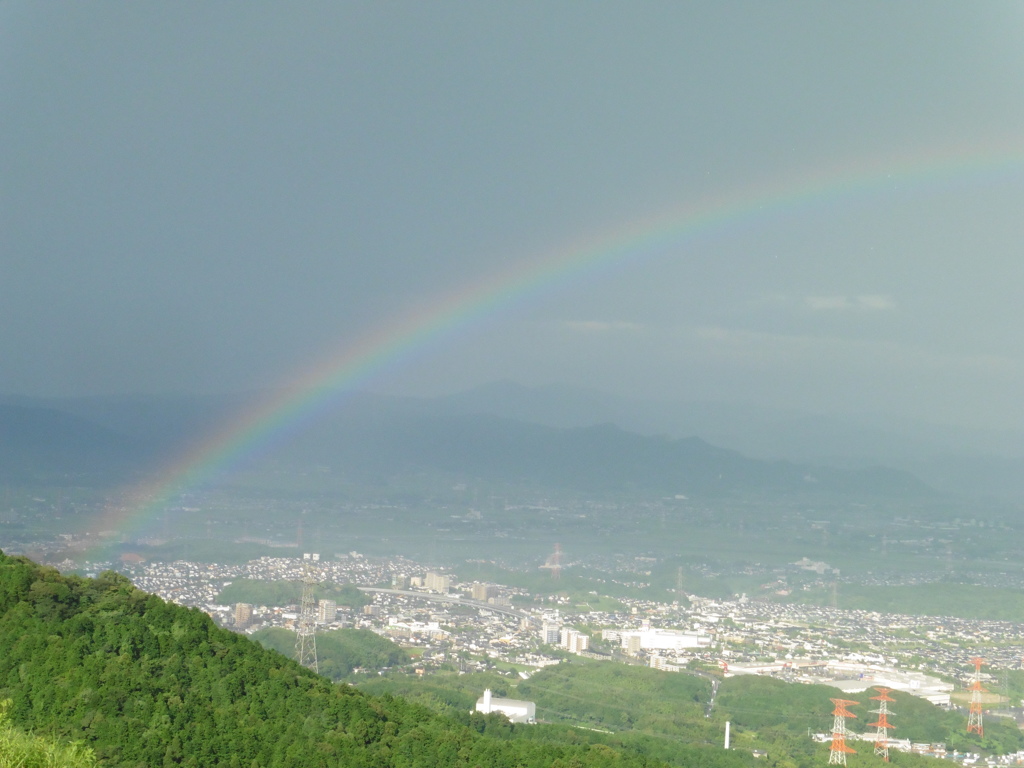 雨上がりの虹②