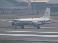 航空自衛隊ＹＳ－１１機福岡空港を離陸