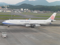 CHINA AIRLIEN  A340の出発①
