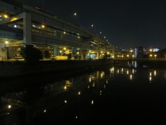 夜の福岡都市高