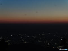 山頂から眺めた夕焼け②