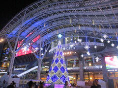 博多シティのイルミネーション点灯　①