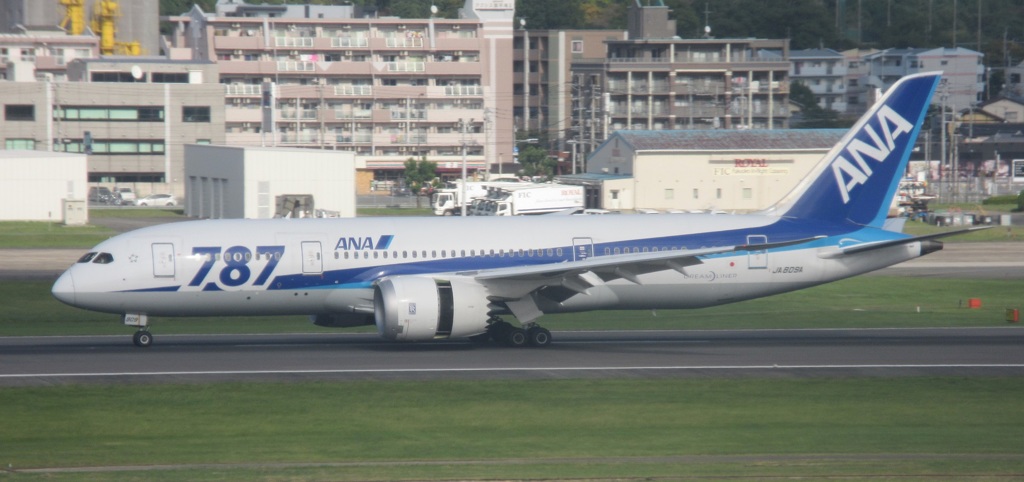 ANA  B787-8到着