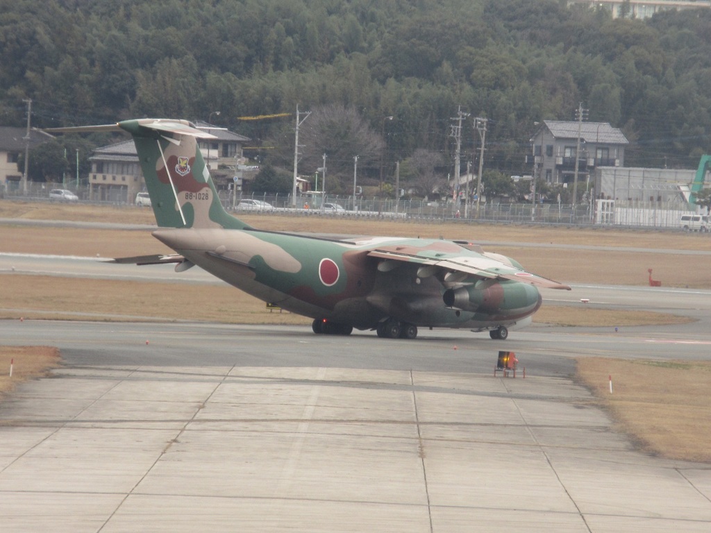 C-1輸送機出発