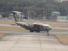 C-1輸送機出発