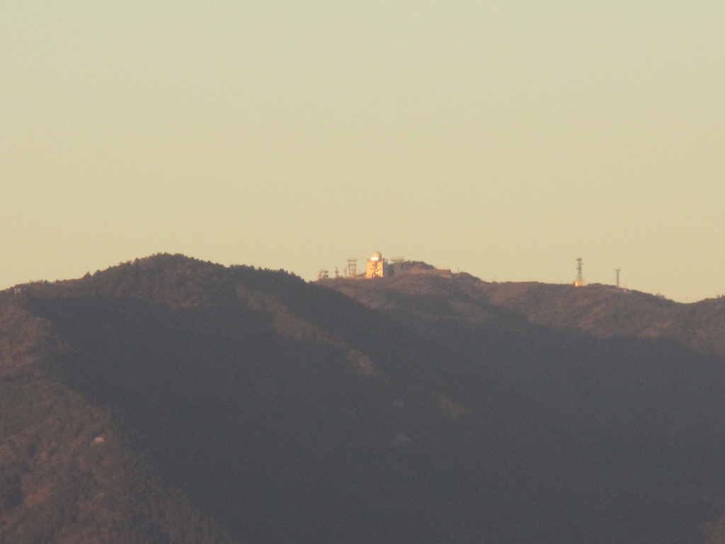 山頂から見える夕暮れの景色⑦