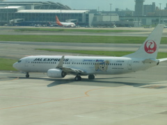 JAL　JA３４１J　ダッフィー３号機飛来