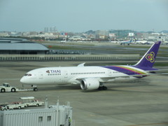 タイ国際　B787-8　福岡初就航　①