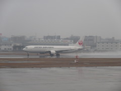 JAL B767離陸